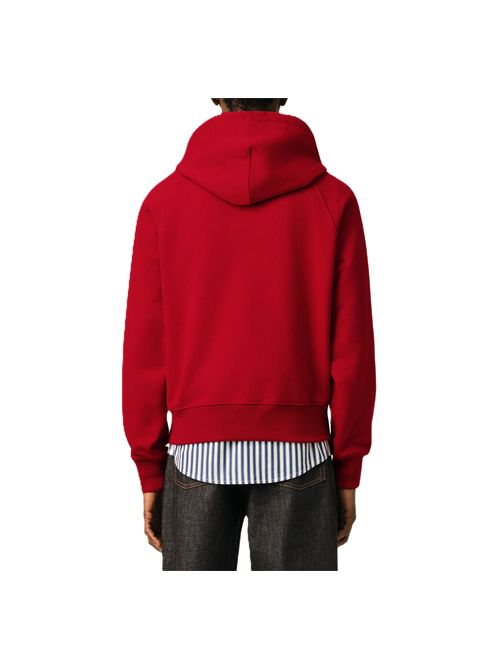 Felpa Ami Paris in felpa loopback. Ami Paris | USW803.JE0273A202 RUBYRED/IVORY